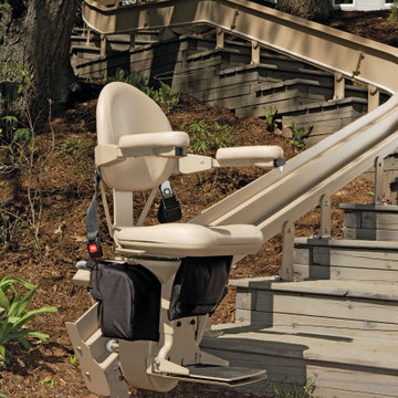 Deptford, NJ - exterior curved stairlift