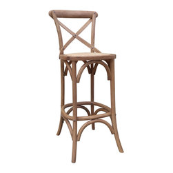 Toulon Barstool in Honey Oak - Bar Stools And Counter Stools
