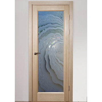 Interior Prehung Door or Interior Slab Door - Metacurl - Douglas Fir (stain...