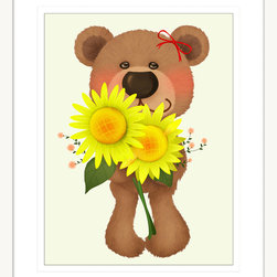 Bear Buddies - Framed Wall Art (BEAR03) - Kids Wall Decor