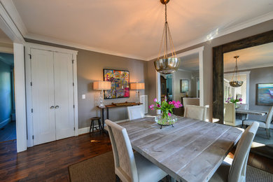 Example of a dining room design in Raleigh