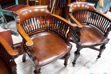 Oak Bankers Chairs