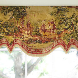 Double Layered Scalloped Valance - Select From 500+ Fabrics - Valances