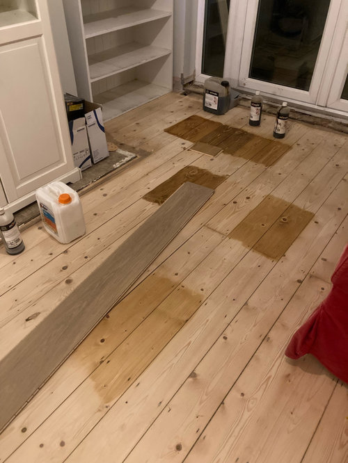stain floorboards Houzz UK