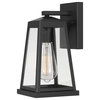 Edisto 11" 1-Light Matte Black Painted Outdoor Wall Sconce Lamp