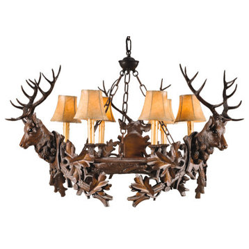 3 Royal Stag Chandelier