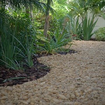 Tina's Tropical Traditional Paradise Front & Back Yard Makeover