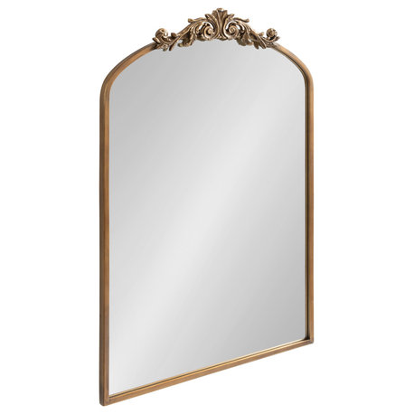 Arendahl Traditional Arch Mirror, Gold, 24x36