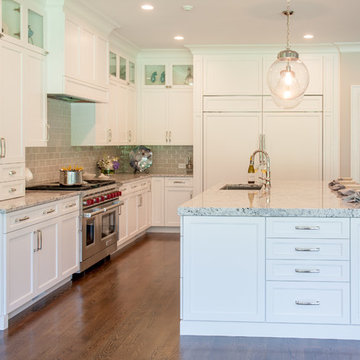 Transitional white kitchen
