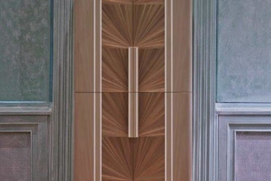 Straw Marquetry Cocktail Cabinet