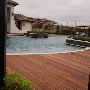 Cumaru Wood Decking - Pool Deck in Houston TX