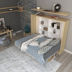 Spazio T - Full Size Wall Bed with Table - Murphy Beds