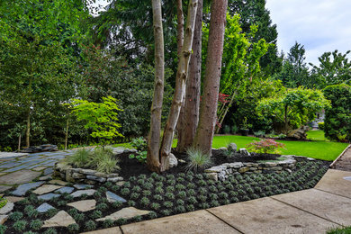 Design ideas for a modern landscaping in Vancouver.