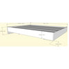Nexera Alibi Engineered Wood Full Platform Bed in Walnut