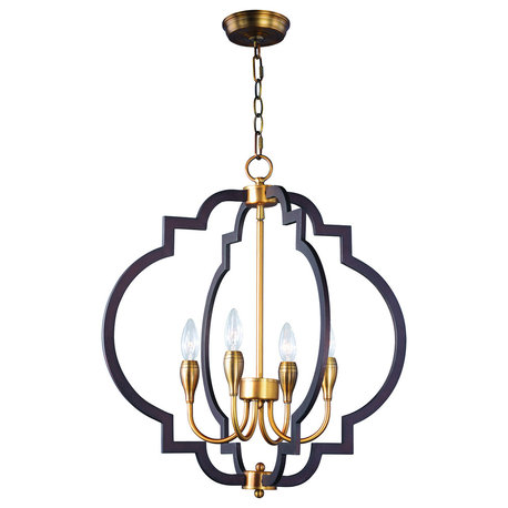 Maxim Crest Four Light Chandelier 20293OIAB