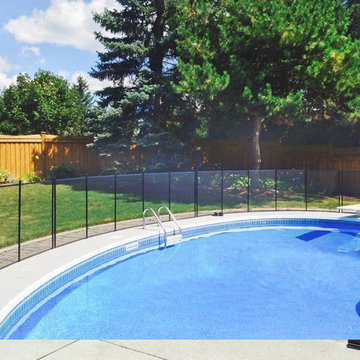 Child safe removable pool fence, Clôture piscine amovible Enfant Sécure