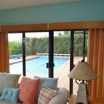 Very colorful vacation rental, customer wanted to really bring in color.