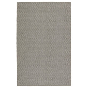 Jaipur Living Saeler Indoor/ Outdoor Striped Gray Area Rug, 10'x14'