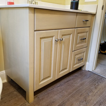 Vanity with Light Yellow Stain on Maple