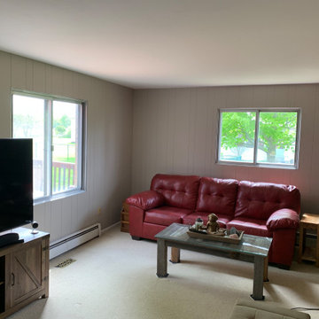 Interior textured ceiling conversion