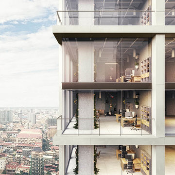 3D Exterior Rendering for an Office Building