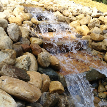Westerville, Ohio Koi Pond and Waterfall