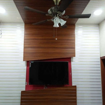 Wall paneling false ceiling