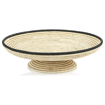 Martera 23.5" Diameter Coiled Abaca Footed Large Bowl