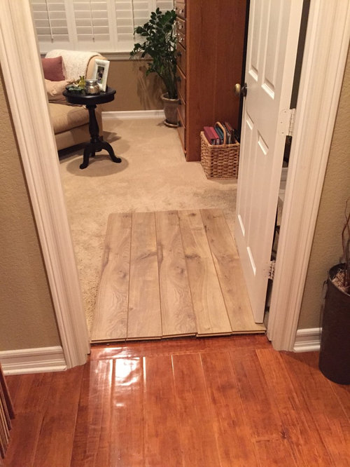 Diffe Wood Floors Ok From Hallway, How To Fit Laminate Flooring In A Hallway