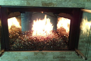 Fireplace Media Installation