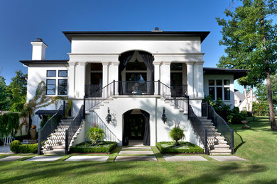 This is an example of a mediterranean exterior in Little Rock.