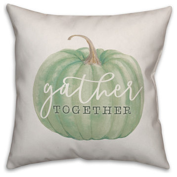 Gather Together Pumpkin 18"x18" Throw Pillow