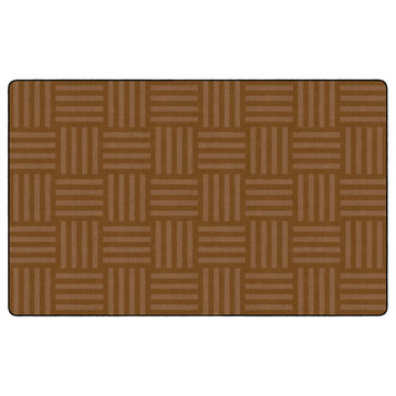 Flagship Carpets VA387-44A 7'6"X12' Hashtag Chocolate Educational Rug
