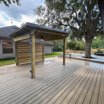 Trex Enhance Deck with Covered Pergola, Jacksonville