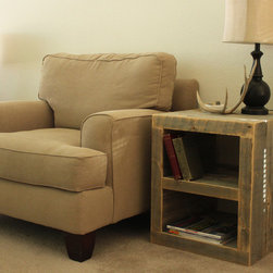 Reclaimed Wood Side Table, Night Stand, End Table - Side Tables And End Tables