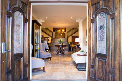 Inspiration for a timeless entryway remodel in Birmingham