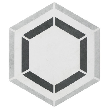 Coco Hex Geo Classic Porcelain Floor and Wall Tile