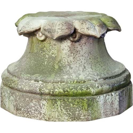 Hale Petal Base 14"H, Pedestal Sculpture