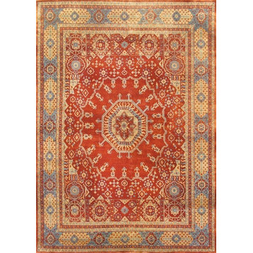 Mamluk Collection Hand-Knotted Lamb Wool Area Rug, 8'10"x11'6"