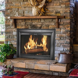 Eminence Masonry Fireplace Door In Textured Black - Fireplace Accessories