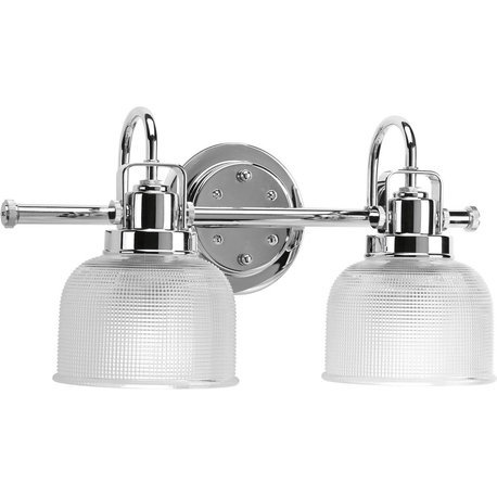 Archie Collection 2-Light Bath Light, Polished Chrome