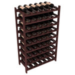 Wine Racks America - 54-Bottle Stackable Wine Rack, Premium Redwood, Walnut Stain - Three times the capacity at a fraction of the price for the18 Bottle Stackable. Wooden dowels enable easy expansion for the most novice of DIY hobbyists. Stack them as high as you like or use them on a counter. Just because we bundle them doesn't mean you have to as well!