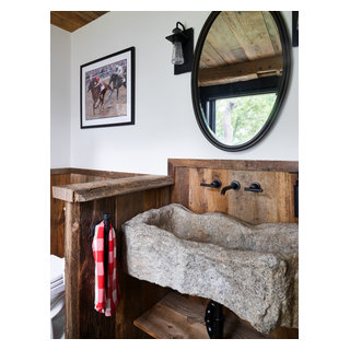 Labor Ipswich - Rustic - Powder Room - Boston - by AG&Co. Interior ...