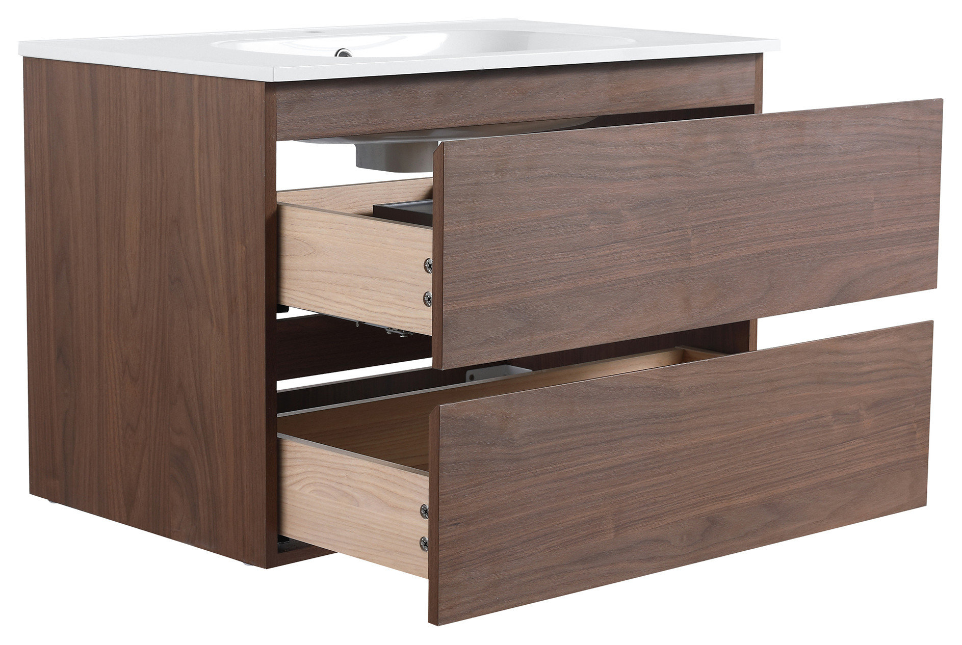 30" Wall-Mounted Bath Vanity, Top and Basin - Modern - Bathroom ...