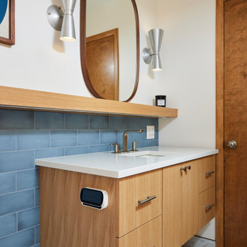 Fresh & Funky Double Bathroom Remodel