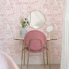 Oui Paris Pink Peel & Stick Wallpaper Sample