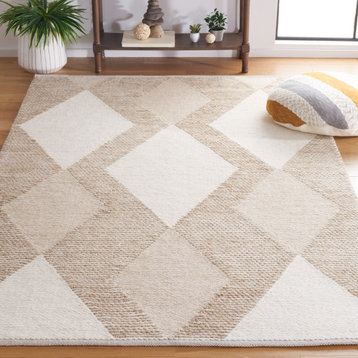 Safavieh Couture Natura Collection NAT219 Rug, Natural/Ivory, 6'x6' Square