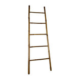 Master Garden Products - Bamboo Ladder 5' H, 16"W x 60"H - This beautiful bamboo ladder rack is uniquely designed to be used indoor as a towel rack or as a decorative piece. It is made of natural solid bamboo, sanded and finished with all natural cashew nut oil to enhance its look as well as for extra protection. These ladders are hand-made using all-natural bamboo and are not machine processed, so irregularities are to be expected. 5'H Top of ladder: 16 in. wide, bottom of ladder: 19 in wide