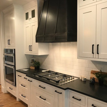 Farmhouse Black Patina Steel Range Hood Finish
