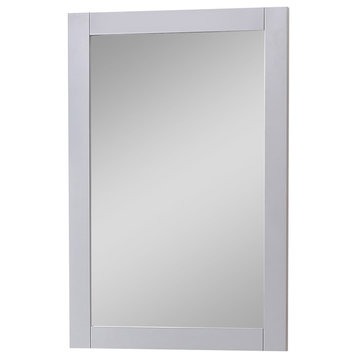 22"x32"  Wall Mirror, Medium Gray